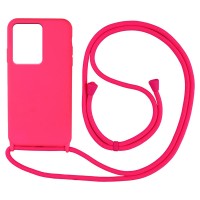 Θήκη Σιλικόνης με Κορδόνι CarryHang Sonique Xiaomi Redmi Note 12 Pro 5G / Poco X5 Pro 5G Φούξια