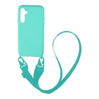 Θήκη Σιλικόνης με Strap CarryHang Sonique Samsung Galaxy A34 5G Γαλάζιο