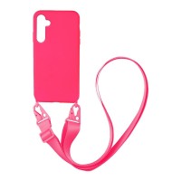 Θήκη Σιλικόνης με Strap CarryHang Sonique Samsung Galaxy A54 5G Φούξια