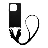 Θήκη Σιλικόνης με Strap CarryHang Sonique Xiaomi Redmi 12C Μαύρο