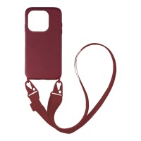 Θήκη Σιλικόνης με Strap CarryHang Sonique Xiaomi Redmi 12C Μπορντό