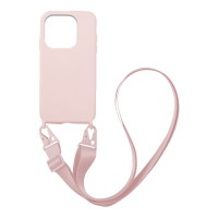 Θήκη Σιλικόνης με Strap CarryHang Sonique Xiaomi Redmi 12C Ροζ