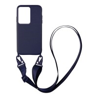 Θήκη Σιλικόνης με Strap CarryHang Sonique Xiaomi Redmi Note 12 4G Μπλε Σκούρο
