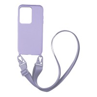 Θήκη Σιλικόνης με Strap CarryHang Sonique Xiaomi Redmi Note 12 Pro 5G / Poco X5 Pro 5G Λιλά