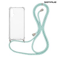 Θήκη Σιλικόνης με Κορδόνι Sonique Armor Clear Honor 20 / Nova 5T Rainbow Βεραμάν