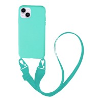 Θήκη Σιλικόνης με Strap CarryHang Sonique Apple iPhone 14 Γαλάζιο