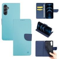 Θήκη Πορτοφόλι Sonique Trend Wallet Samsung Galaxy A24 4G Σιέλ / Σκούρο Μπλε