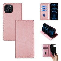 Θήκη Πορτοφόλι Vintage Magnet Wallet Sonique Apple iPhone 15 Ροζ Χρυσό