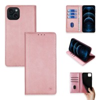 Θήκη Πορτοφόλι Vintage Magnet Wallet Sonique Apple iPhone 15 Plus Ροζ Χρυσό