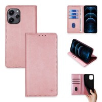 Θήκη Πορτοφόλι Vintage Magnet Wallet Sonique Xiaomi Redmi 12 4G / Redmi 12 5G Ροζ Χρυσό