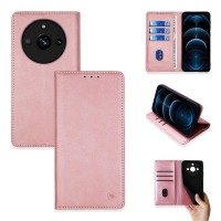 Θήκη Πορτοφόλι Vintage Magnet Wallet Sonique Realme 11 Pro 5G / Realme 11 Pro Plus 5G Ροζ Χρυσό
