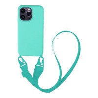Θήκη Σιλικόνης με Strap CarryHang Sonique Apple iPhone 14 Pro Max Γαλάζιο
