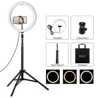 Ring Light Puluz 11.8" 30cm με Τρίποδο Δαπέδου 1.65cm και Βάση για Κινητό
