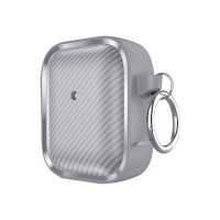 Θήκη Σιλικόνης Sonique Carbon Brushed για AirPods 1/2 Σκούρο Γκρι