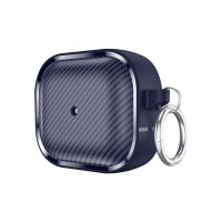 Θήκη Σιλικόνης Sonique Carbon Brushed για AirPods 3 Μπλε Σκούρο
