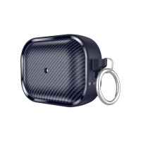Θήκη Σιλικόνης Sonique Carbon Brushed για AirPods Pro 2 Μπλε Σκούρο