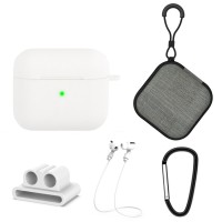 Σετ 5 σε 1 Sonique Soft Touch για AirPods 3 Λευκό