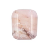 Θήκη Sonique PC Marble για AirPods 1/2 Ροζ Ανοιχτό