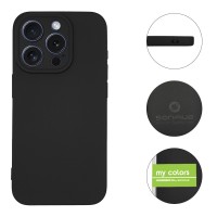 Θήκη Σιλικόνης My Colors Sonique Apple iPhone 15 Pro Μαύρο