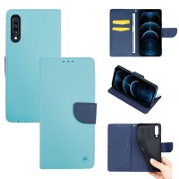 Θήκη Πορτοφόλι Sonique Trend Wallet Samsung Galaxy A70/A70s Σιέλ / Σκούρο Μπλε