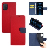 Θήκη Πορτοφόλι Sonique Trend Wallet Samsung Galaxy A71 Κόκκινο / Σκούρο Μπλε
