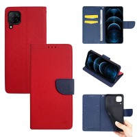 Θήκη Πορτοφόλι Sonique Trend Wallet Huawei P40 Lite Κόκκινο / Σκούρο Μπλε