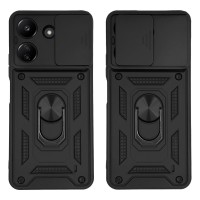 Θήκη Ring Armor CamPro Sonique για Xiaomi Redmi 13C 4G / Poco C65 4G Μαύρο