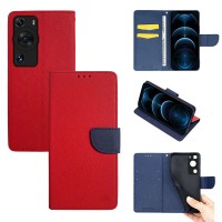 Θήκη Πορτοφόλι Sonique Trend Wallet Huawei P60 Pro Κόκκινο / Σκούρο Μπλε