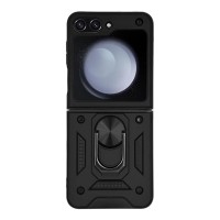 Θήκη Ring Armor CamPro Sonique για Samsung (Large Hole) Galaxy Z Flip 5 Μαύρο