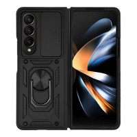 Θήκη Ring Armor CamPro Sonique για Samsung (Large Hole) Galaxy Z Fold 4 Μαύρο