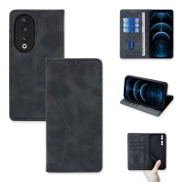 Θήκη Πορτοφόλι Vintage Magnet Wallet Sonique Honor 90 5G Μαύρο