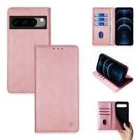 Θήκη Πορτοφόλι Vintage Magnet Wallet Sonique Google Pixel 8 Pro 5G Ροζ Χρυσό