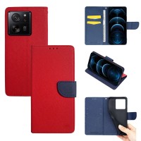 Θήκη Πορτοφόλι Sonique Trend Wallet Xiaomi Xiaomi 13T 5G / Xiaomi 13T Pro 5G Κόκκινο / Σκούρο Μπλε