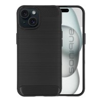 Θήκη Σιλικόνης Sonique Carbon Brushed Apple iPhone 15 Μαύρο