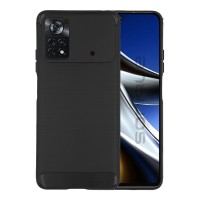 Θήκη Σιλικόνης Sonique Carbon Brushed Xiaomi Poco X4 Pro 5G Μαύρο