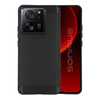 Θήκη Σιλικόνης Sonique Carbon Brushed Xiaomi Xiaomi 13T 5G / Xiaomi 13T Pro 5G Μαύρο