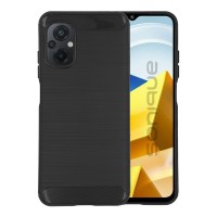 Θήκη Σιλικόνης Sonique Carbon Brushed Xiaomi Poco M5 Μαύρο