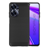 Θήκη Σιλικόνης Sonique Carbon Brushed Realme C55 Μαύρο