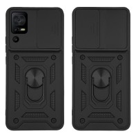 Θήκη Ring Armor CamPro Sonique TCL 40 SE Μαύρο