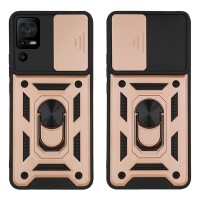 Θήκη Ring Armor CamPro Sonique TCL 40 SE Ροζ Χρυσό