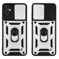 Θήκη Ring Armor CamPro Sonique για Samsung Galaxy A05 4G Ασημί