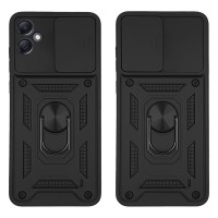 Θήκη Ring Armor CamPro Sonique για Samsung Galaxy A05 4G Μαύρο