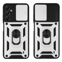 Θήκη Ring Armor CamPro Sonique για Samsung Galaxy A05s 4G Ασημί