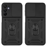 Θήκη Ring Armor CamPro Sonique για Samsung Galaxy A15 4G / Galaxy A15 5G Μαύρο