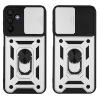Θήκη Ring Armor CamPro Sonique για Samsung Galaxy A25 5G Ασημί
