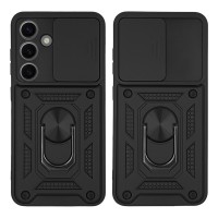 Θήκη Ring Armor CamPro Sonique για Samsung Galaxy S24 Μαύρο