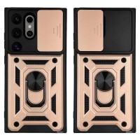 Θήκη Ring Armor CamPro Sonique για Samsung Galaxy S24 Ultra Ροζ Χρυσό