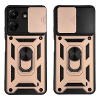 Θήκη Ring Armor CamPro Sonique για Xiaomi Redmi 13C 4G / Poco C65 4G Ροζ Χρυσό