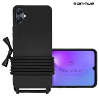 Θήκη Σιλικόνης με Κορδόνι CarryHang Sonique Samsung Galaxy A05 4G Μαύρο
