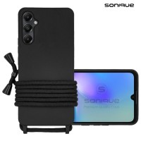 Θήκη Σιλικόνης με Κορδόνι CarryHang Sonique Samsung Galaxy A05s 4G Μαύρο